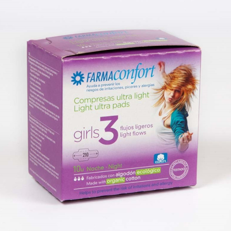 Farmaconfort Girls Compresa Noche 10 unidad