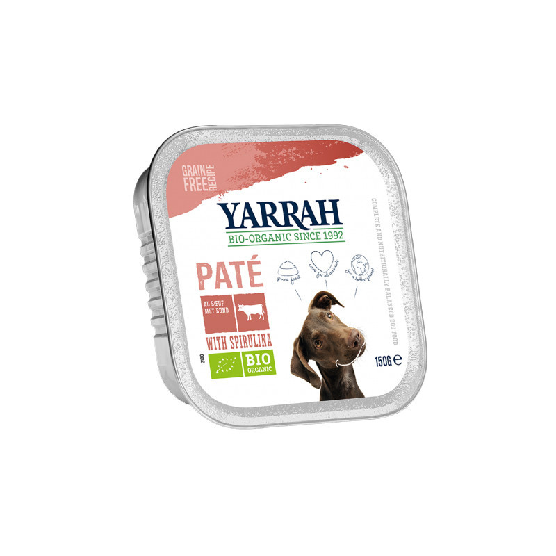 Yarrah Paté con Pollo y Algas para Perro Bio 150 gr