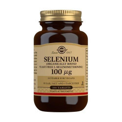 Solgar Selenium sin Levadura 100mg 100 comprimidos